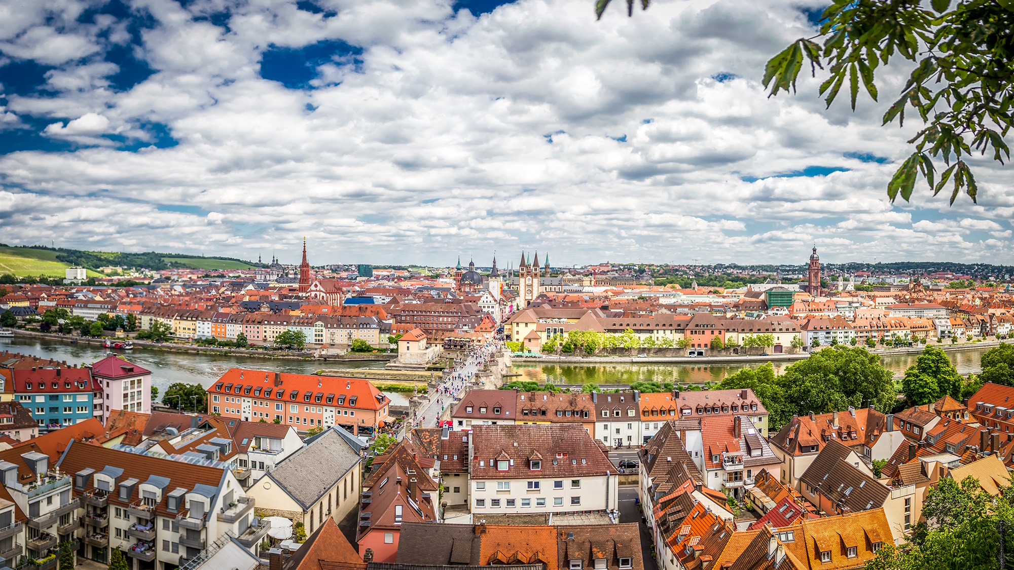 Panorama der Stadt Würzburg